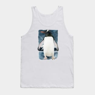 Watercolor penguin standing Tank Top